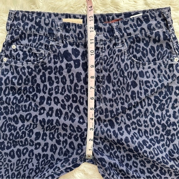 Anthropologie Pilcro Denim Bermuda Shorts Corduroy Animal Print 28 NWT New - Picture 11 of 12